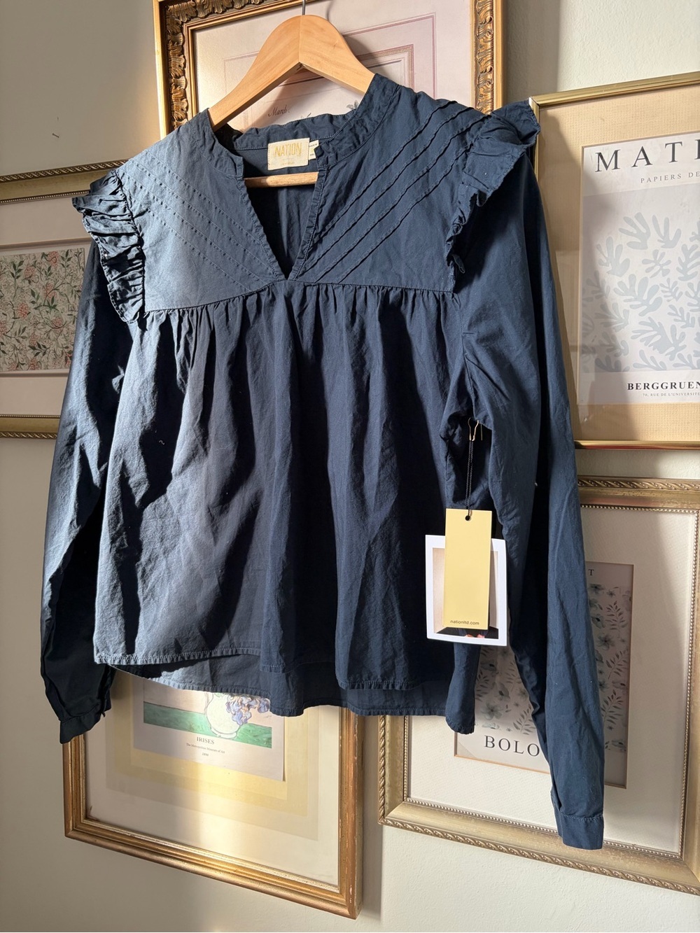 NWT Nation LTD Tilly Blouse Medium - Picture 7 of 10